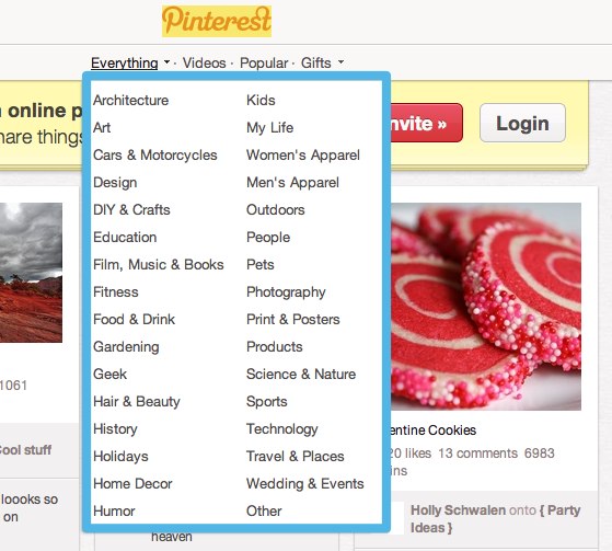 Pinterest产品分类 外贸B2C可借力Pinterest实现海外精准营销